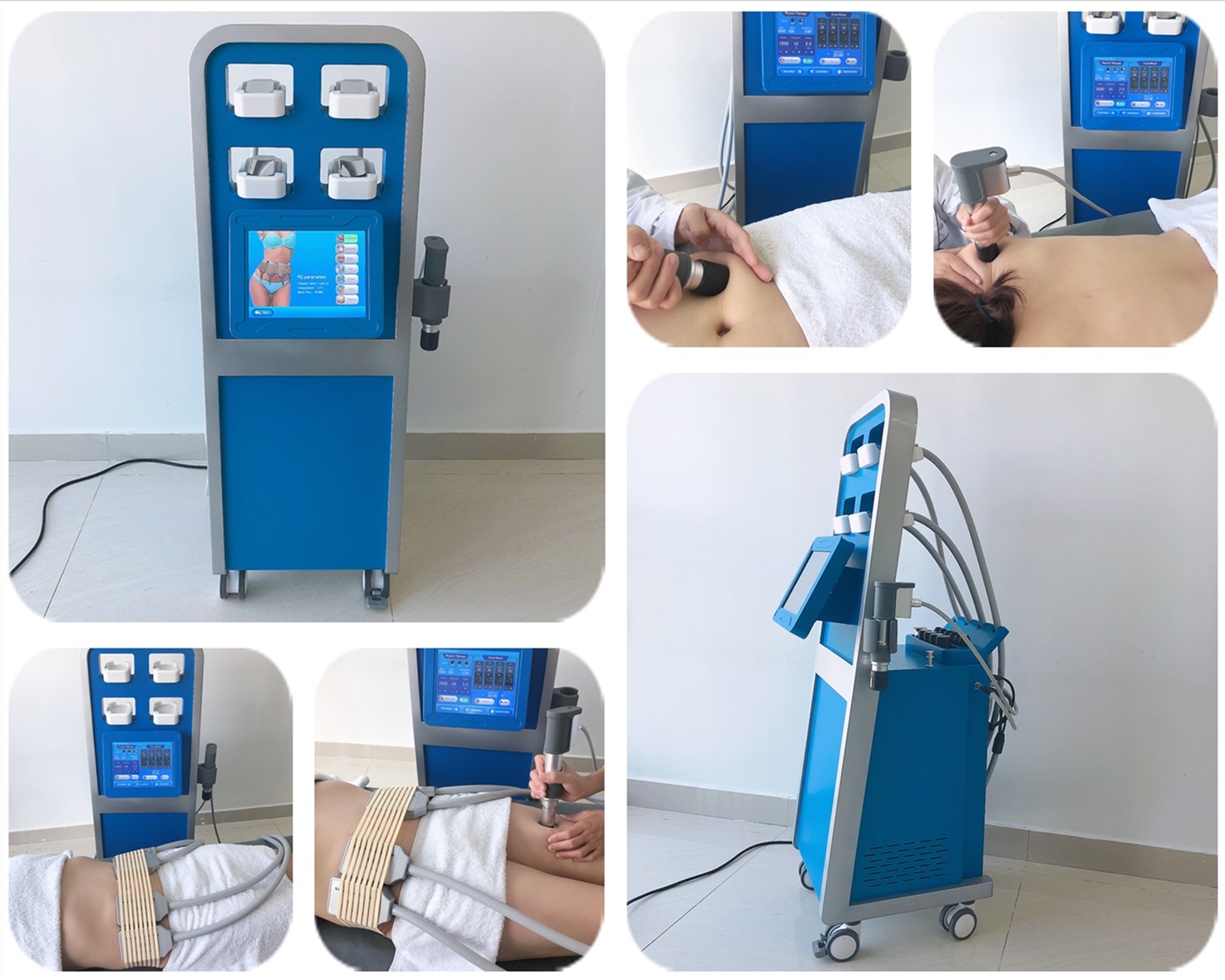 Shockwave Combine 21 Hz Cryolipholysis Fat Freezing Machine 10.4 Touch Screen