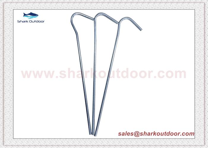 Wire Tent Pegs Heavy Duty Steel Net Peg Camping Tent Hook 7 Inch