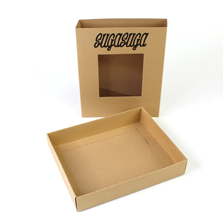 Recycled Cardboard Eco Conscious Eco Friendly Packaging Box Vinyl Window