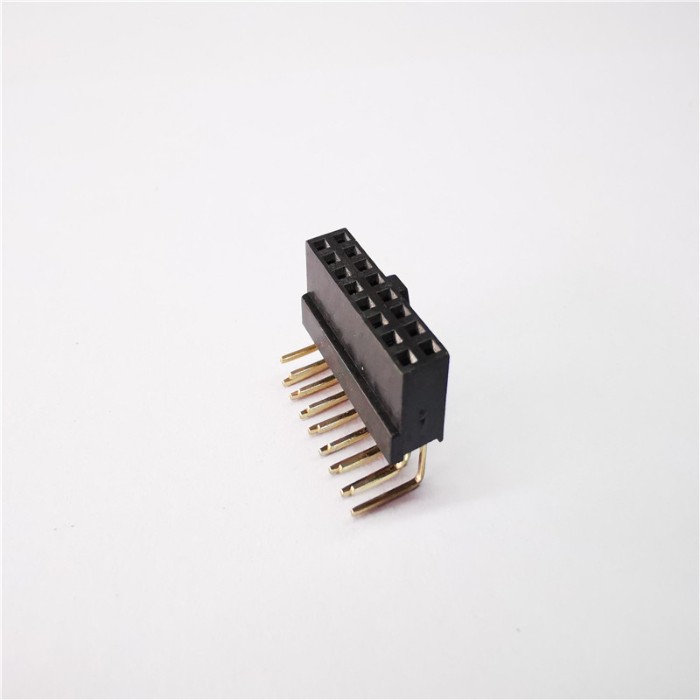 2.0mm Pitch 2 X 8p Female Pin Header 90 Degree Dip Connector