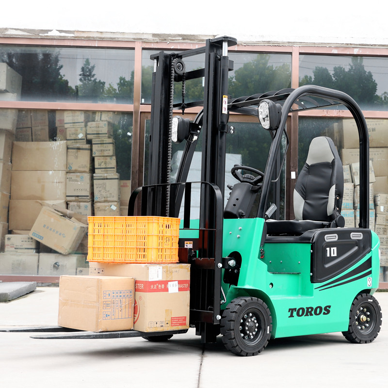 Full Stacker Mini 2 Tonne Electric Forklift Truck Mobile For Industrial