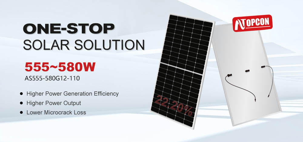 210mm N-type Mono-crystalline Solar Panels 560W 570W 580W for Solar Power System