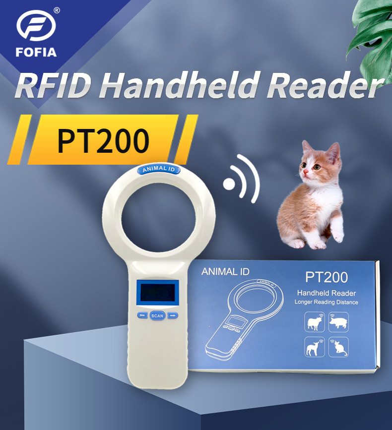 ISO11784/5 FDX-B ID64 Protocol RFID Microchip Scanner Rfid Reader Handheld For Animal Tracking And Management