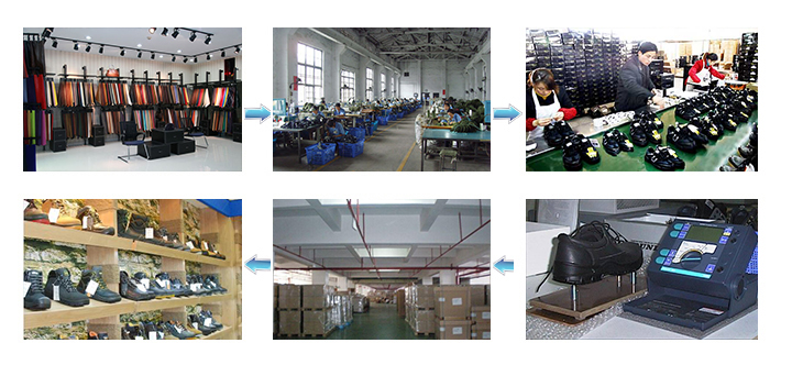 CE Certified High Heel Safety Shoes Made of Suede Leather for Industrial Workers