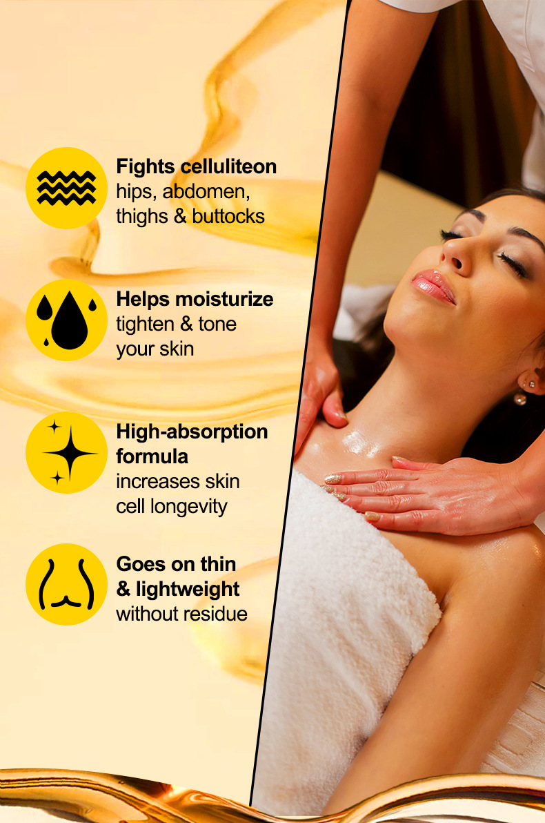 OEM Scented Argan Body Massage Oil Anti-Cellulite Weight Loss Skin Glow For Body Care