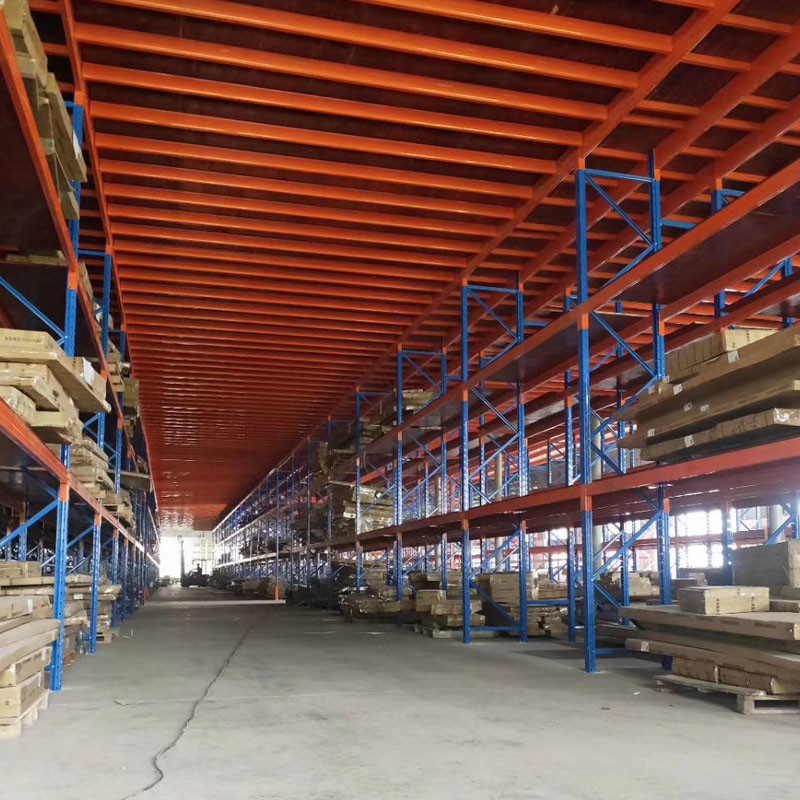 Customized Steel Mezzanine Racking System For Steel Platform In Industrial Warehouse