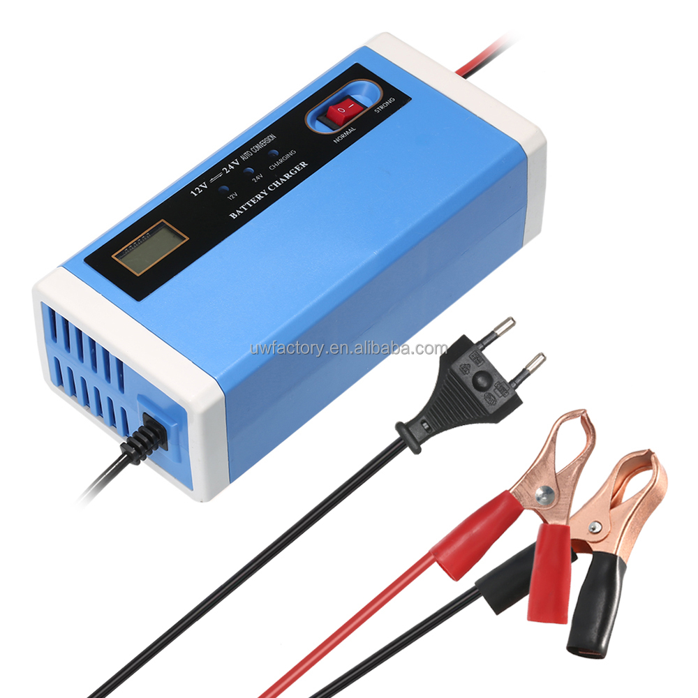 Private Mold Yes Full Self Stop Smart Battery Charger 12V 10A 24V 5A Universal Automatic Pulse Repair Trickle for Smart Watch