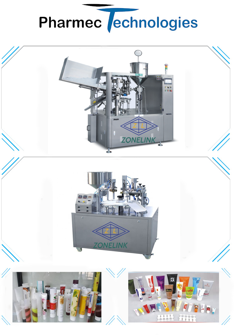8ml Cosmetics Automatic Filling Machine For Cleaning Cream Squeeze Tube