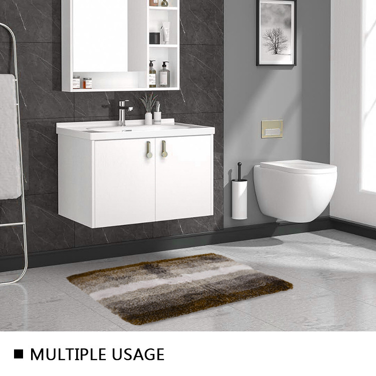 Usable Extra Absorbent Washable Bathroom Rug Sets Good Color Fastness