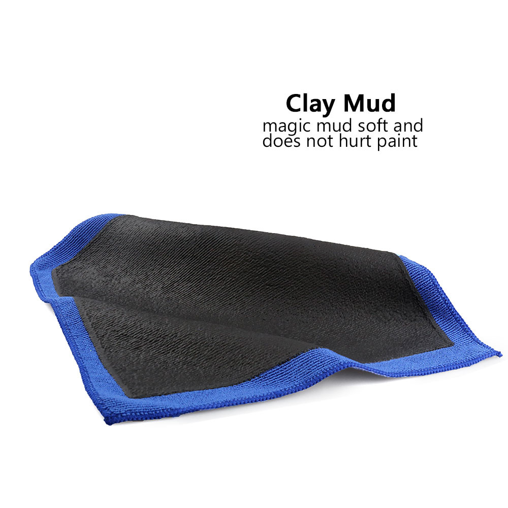 30*30cm Blue Customized Clay Rag For Cars Clay Bar Microfiber Towel