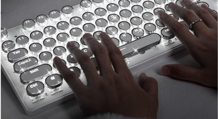 Retro Punk Mechanical RGB Keyboard Cool Keyboard