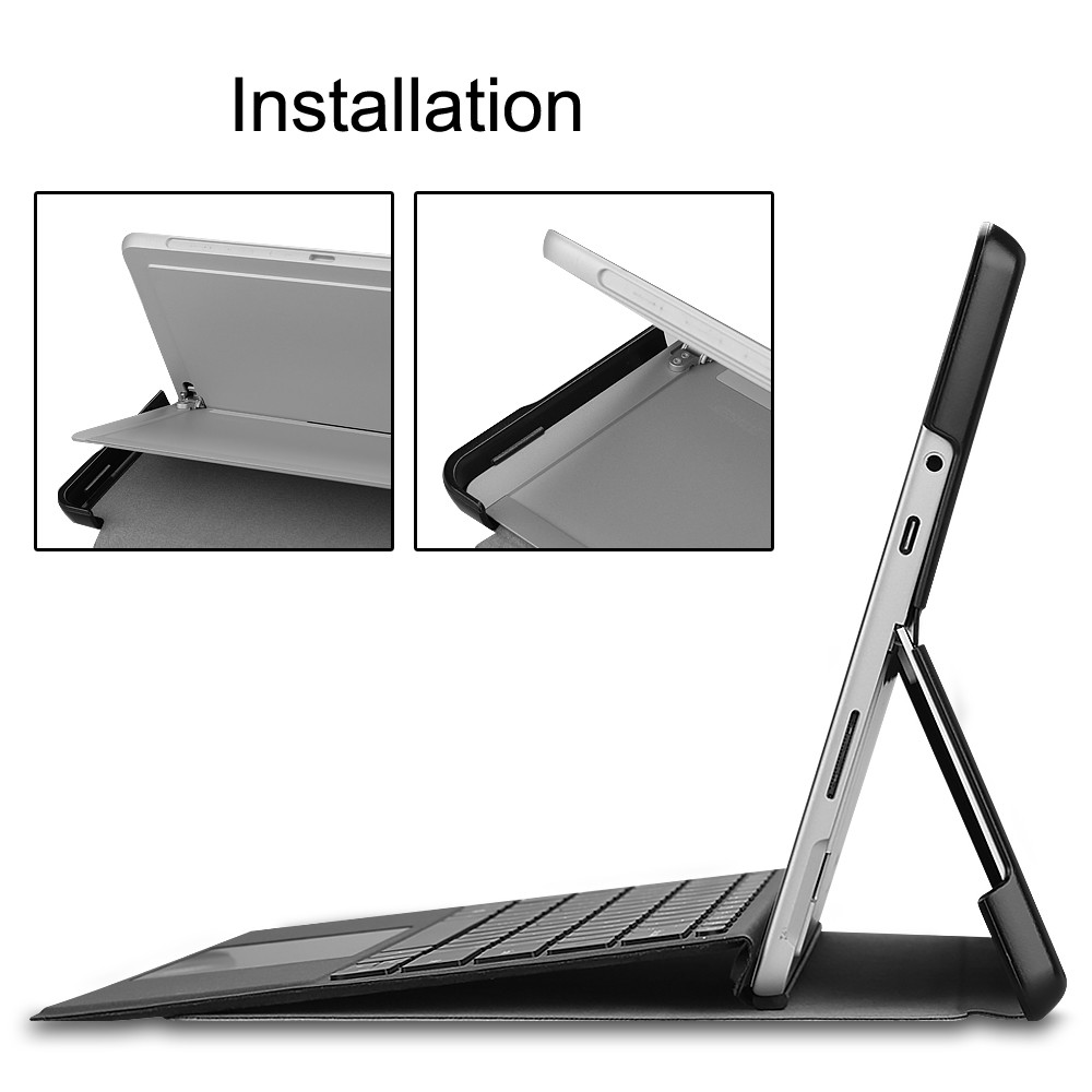 Surface Go Case, Slim Light Smart Cover Stand Hard Shell for Microsoft Surface Go 2018 with Surface Pen Holder