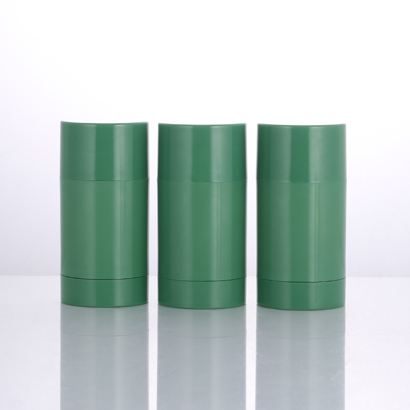 AS Base Material 15g 75g Empty Portable Body Fragrance Green Soft Touch Process Deodorant Antiperspirant Stick Packaging