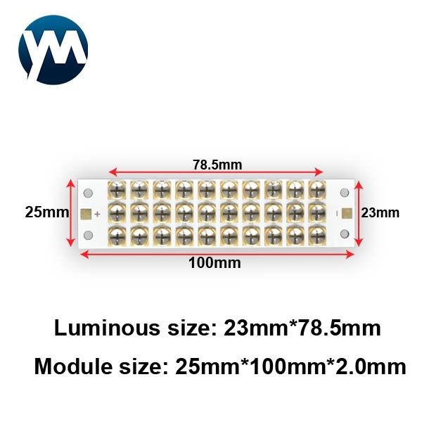300W 6565 / 6868 Curing Lamp UV Light Module 365nm 395nm For Printing Industries