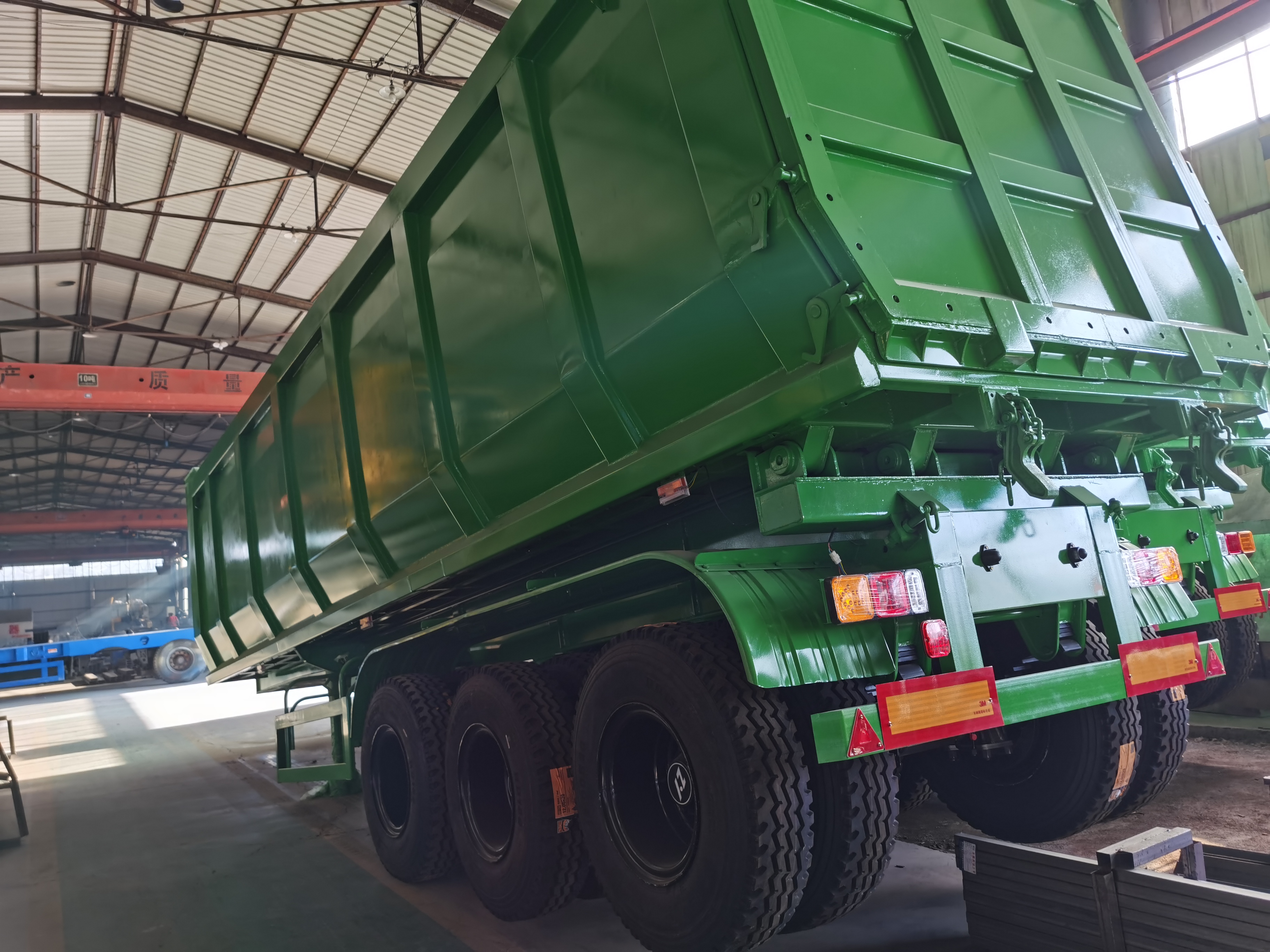 100 Tons Double Axles U Shaped End Rear Tipper Dumper Semi Truck Trailer for in Market