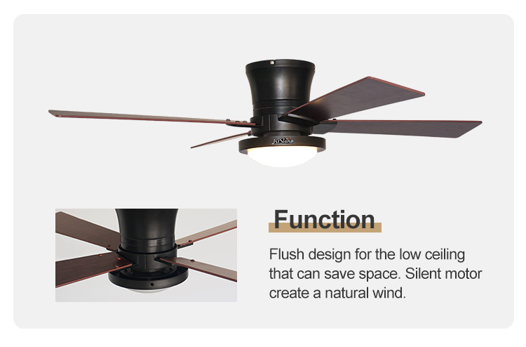 Energy Saving LED Ceiling Fan with Remote Control 3000K/4500K/6000K Color Temperature