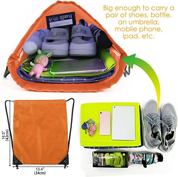 Shockproof protective &Storgae Waterproof Durable Soft Lightweight Drawstring Bags String Backpack Bag