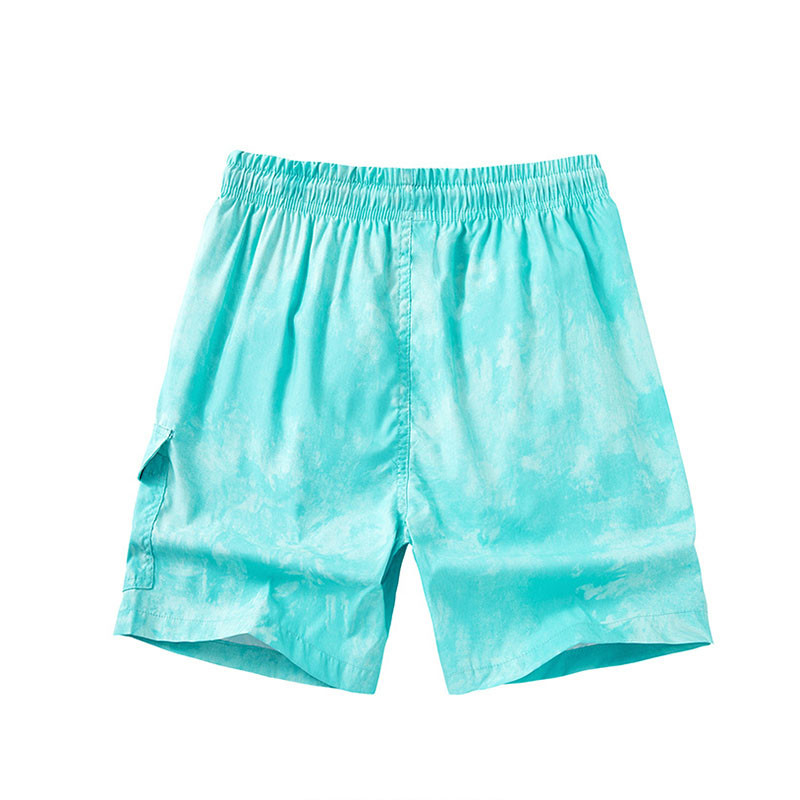 Men's thin breathable sports shorts printed casual beach pants