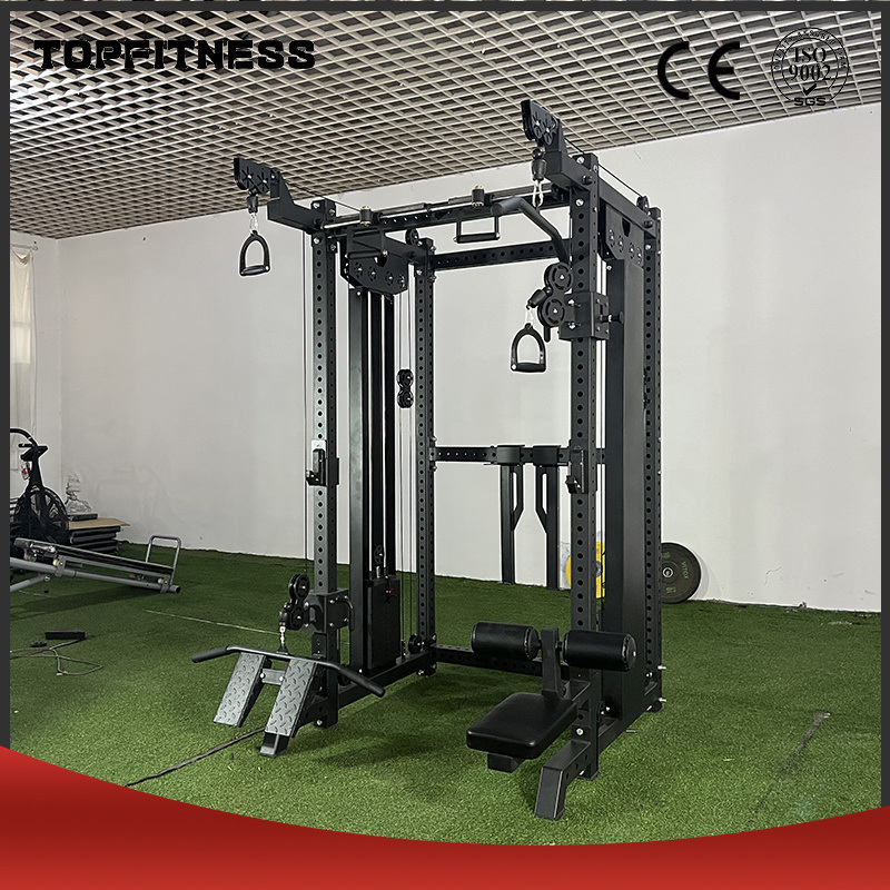 Body Building Power Cage Squat Rack Weight Lifting Smith Machine Fitness Equipment