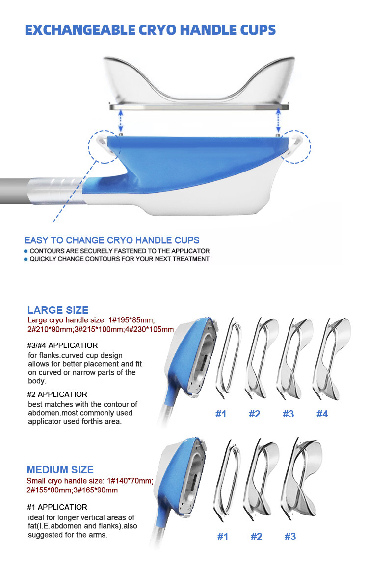RF Fat Freeze Slimming Machine 360 Skin Tightening Cryolipolysis Equipment