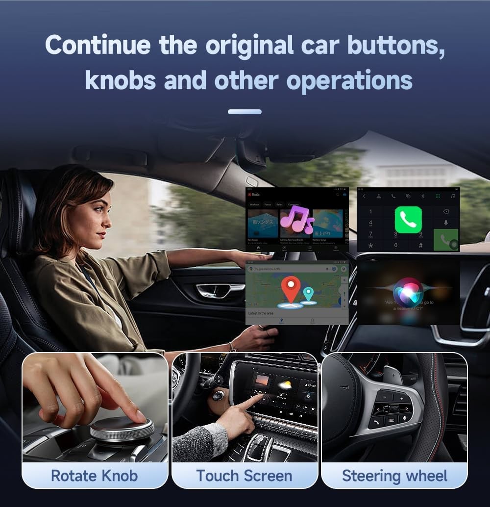 Wired Carplay And Android Auto To T-Box UHD Wireless Ai Box Youtube Netflix SM6225 Multimedia Box