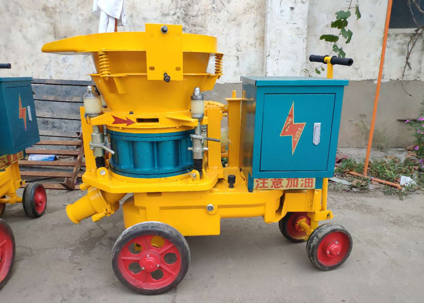 Electric Dry Mix Shotcrete Machine Air Compressor Mini Shotcrete Machine