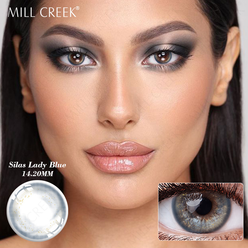 Oem Party Prescribed Colored Contacts 14.2mm Green Brown Blue