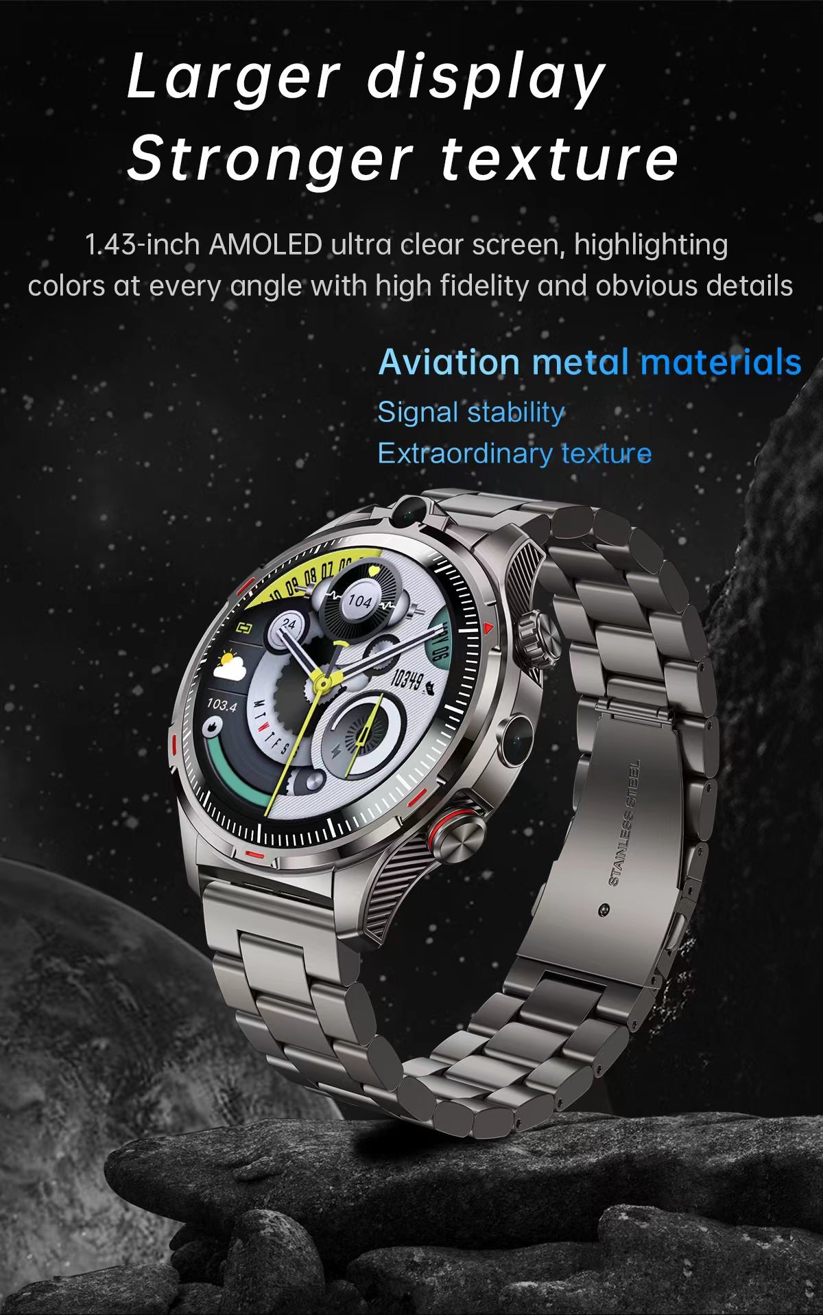 1.43 Inch Smartwatch LW12 1.43 Inch Android Smartwatch With Camera And Sim Card