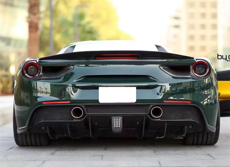 For Ferrari 488 Carbon Fiber Body Kit 488 Upgraded Vors Style Carbon Fiber Front Lip Diffuser Spoiler Body Kit