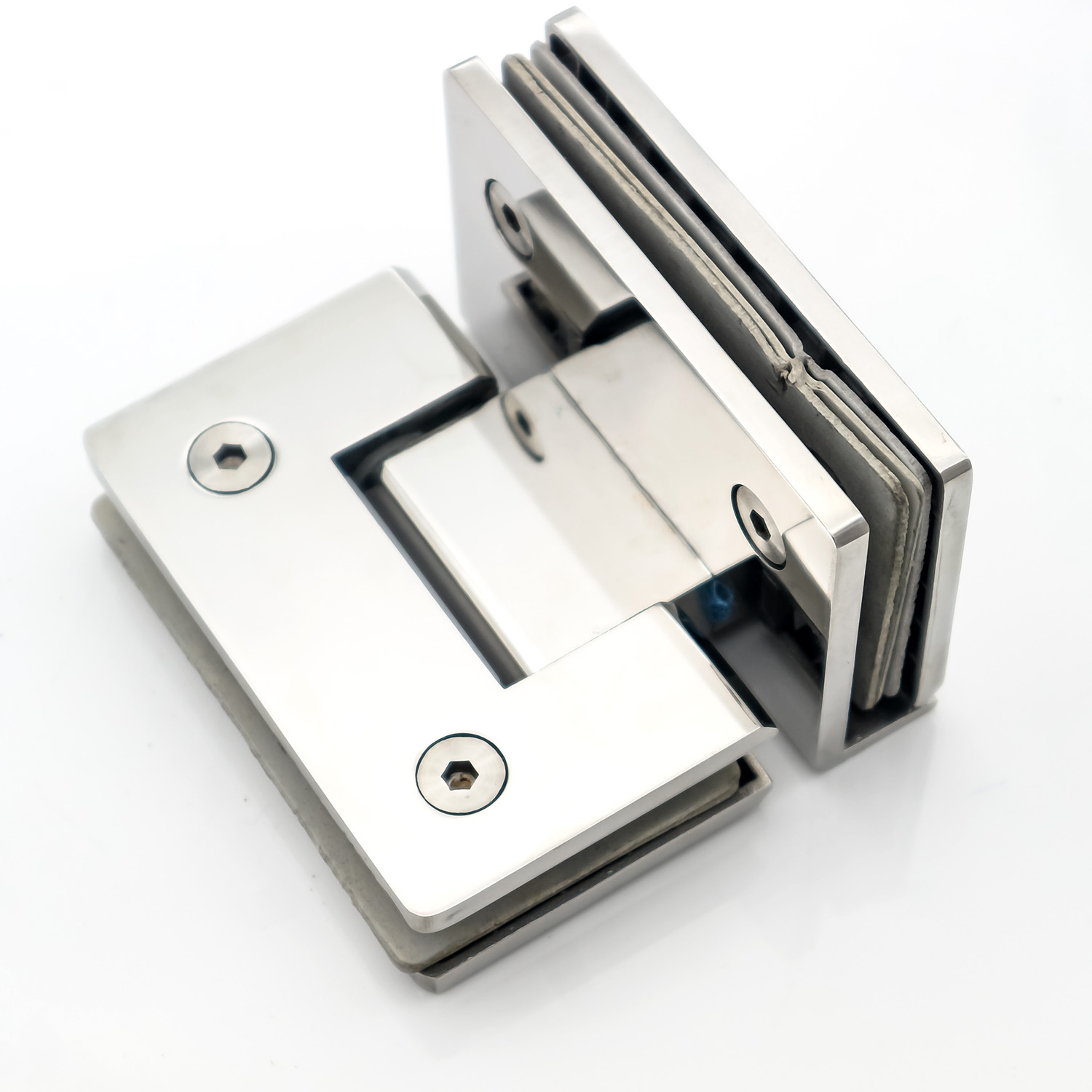 Long Life Stainless Steel Soft Close Shower Frameless Tempered Glass Door Hinges