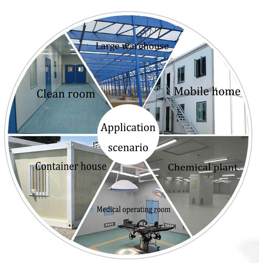 Polyurethane Cold Room Panels 100mm 150mm Thermal Conductivity 0.022W/mK