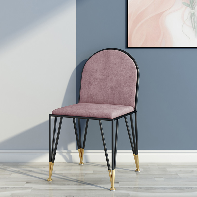 Fashionable Solid Wood Chairs / Metal Frame Dining Room Chairs