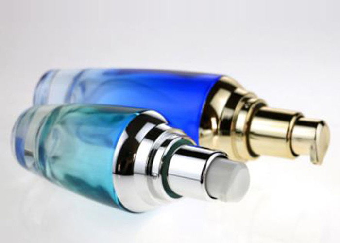 Gradient Cglass Makeup Bottles , Refillable Glass Bottle Eco Friendly Materials