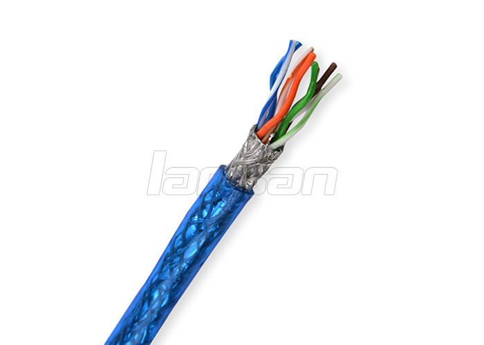 Al Foil 4 Pair Cat5e Cable BC 0.50 Solid Bare Copper SFTP Computer HDPE LSZH