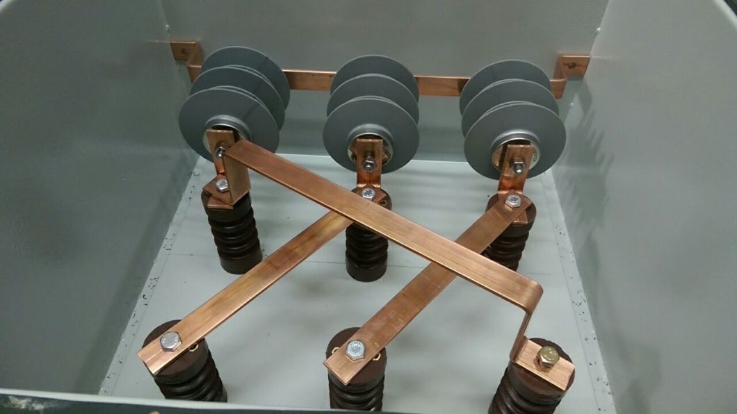 Epoxy Covered Current Connection Copper Busbar for Medium Voltage Box