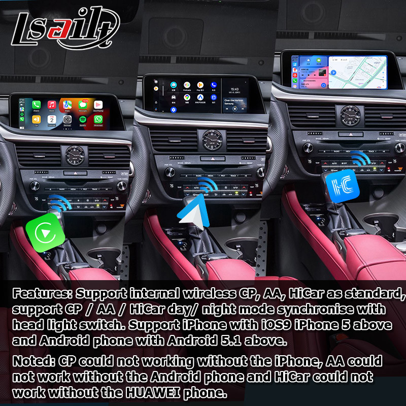 Android 8+128GB Lsailt Lexus Android carplay android auto Screen for RX350 RX450h RX300 2.0Ghz Processor