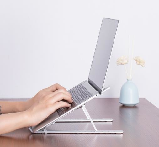 Non Slip Portable Notebook Folding Shelf Bracket for Home Office Hotel