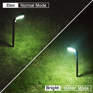 2 Modes 750mAH Super Bright Solar Landscape Lights / 6000-7000K Solar Lawn Spotlight
