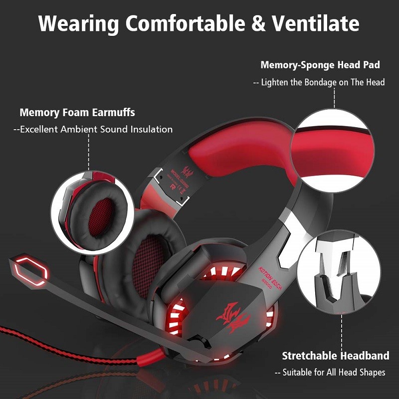 Kotion Each g2000 2.2kohm 100mA Over Ear Gaming Headset