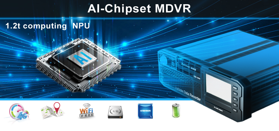 Vehicle Telematics System with Blind Spot Detection and G-sensor Yes 8CH MDVR Included