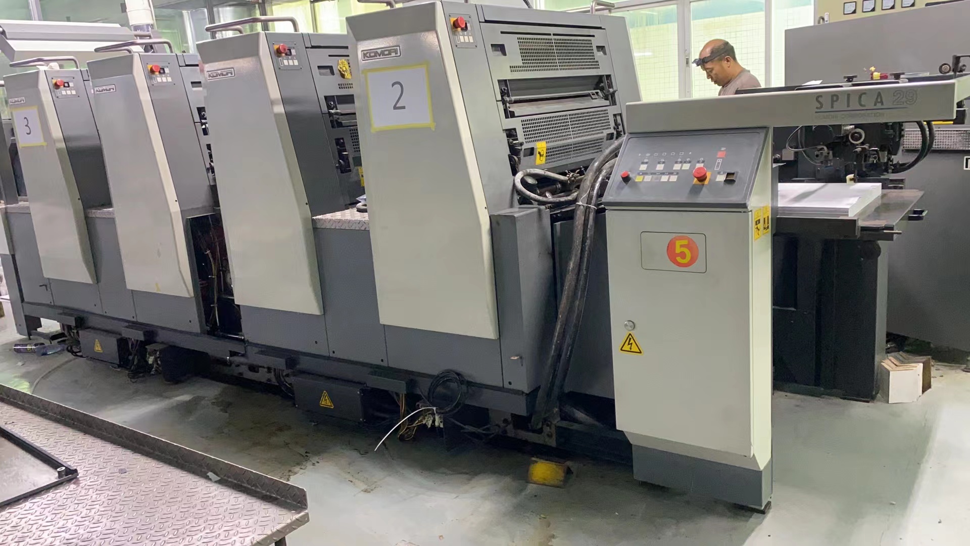 Flatbed Multicolor Komori Spica 429 Four Colour Komori Printing Machine For Advertising Company