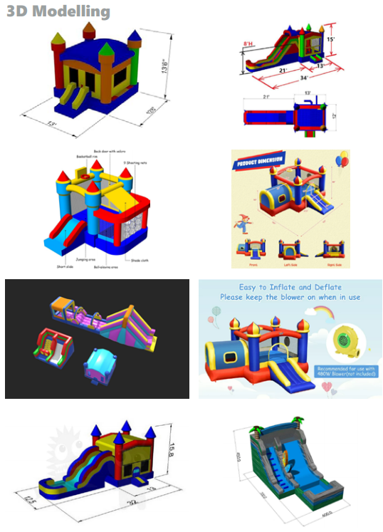 Hot Selling Commercial Children Jumping Bouncy Castle PVC Tarpaulin Bouncy 6