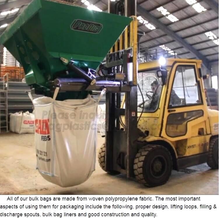 New arrival wholesale polypropylene woven plastic jumbo bag pp big bag for sand, building material,jumbo bag / FIBC bulk