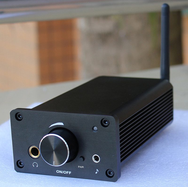 Compact Home Audio Amplifier Receiver 100 Watts Bluetooth 5.2 HiFi Amplifier With Headphone Output