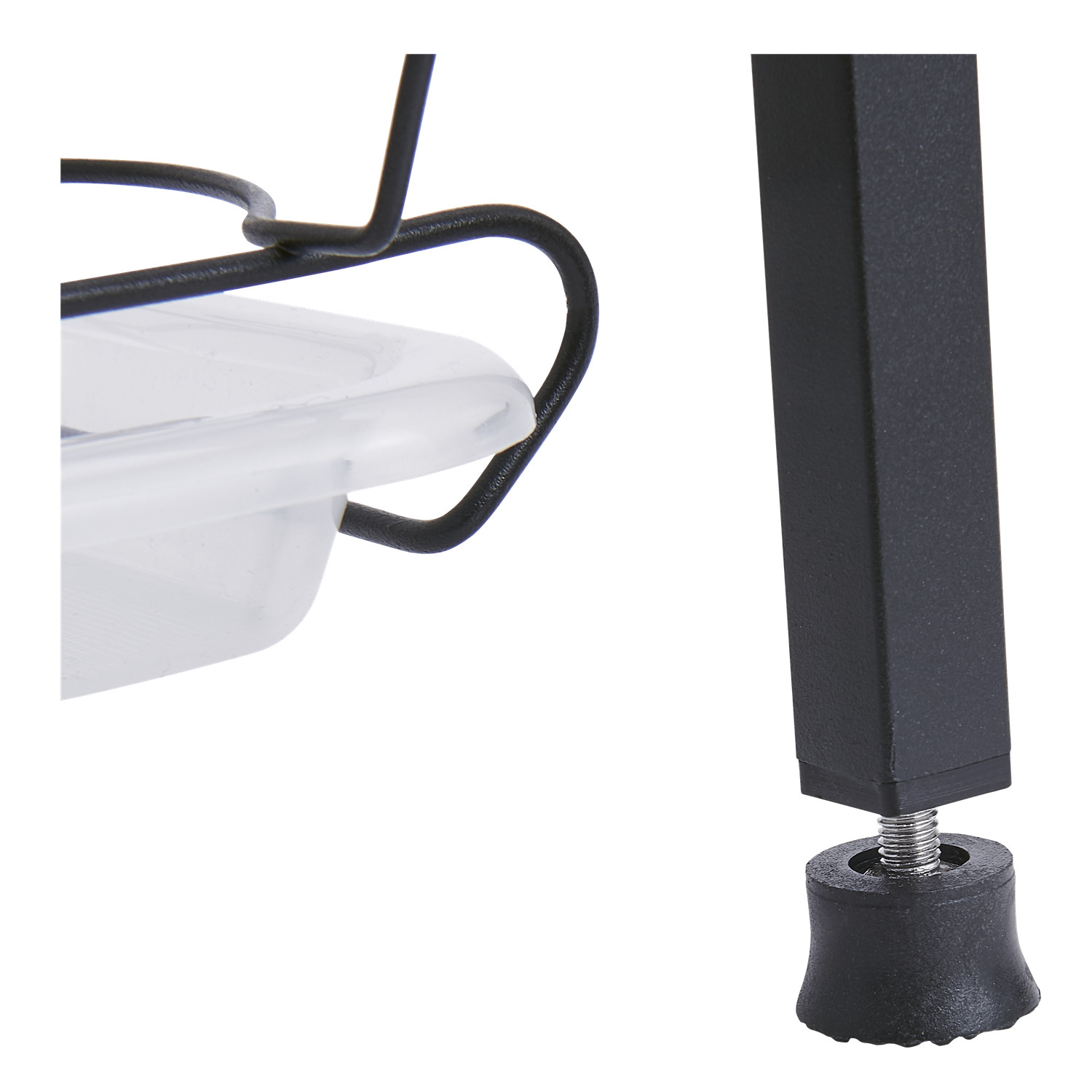 Sustainable Kitchen Storage Shelves 2 Layers Drawer Style Flavour Bottle Rack Black Finfished