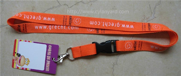 printed polyester lanyard
