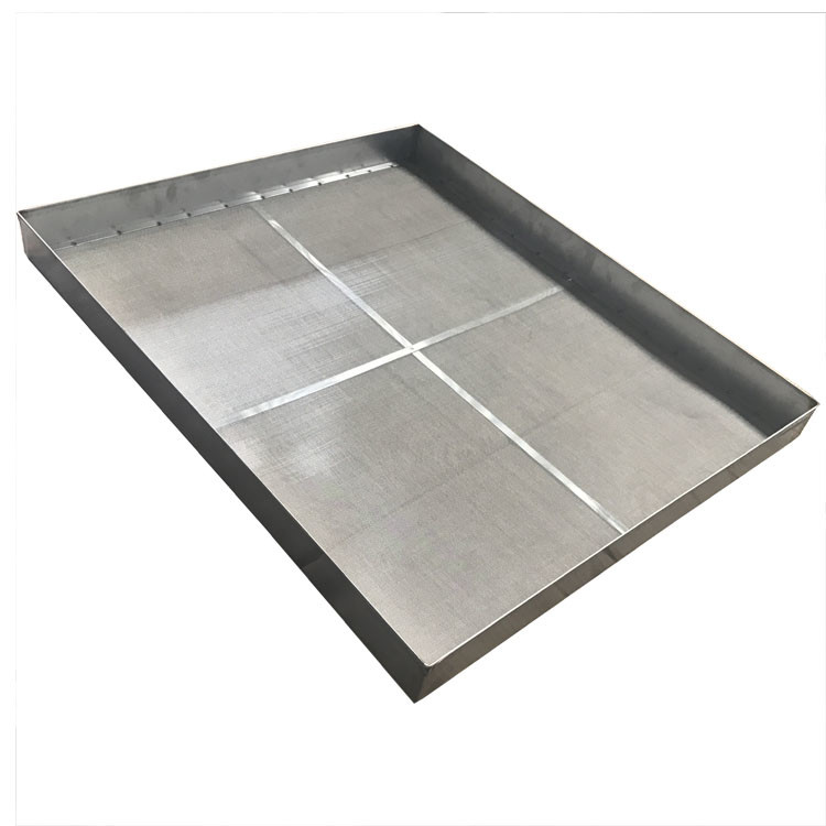 Steel Woven Wire Mesh Tray Screen Rectangular Opening 600x400mm