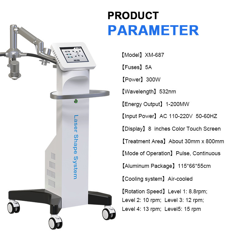 Air Cooled 300W Fat Melting Device Non invasive 6D Laser Slimming Machine For Lifts Buttocks