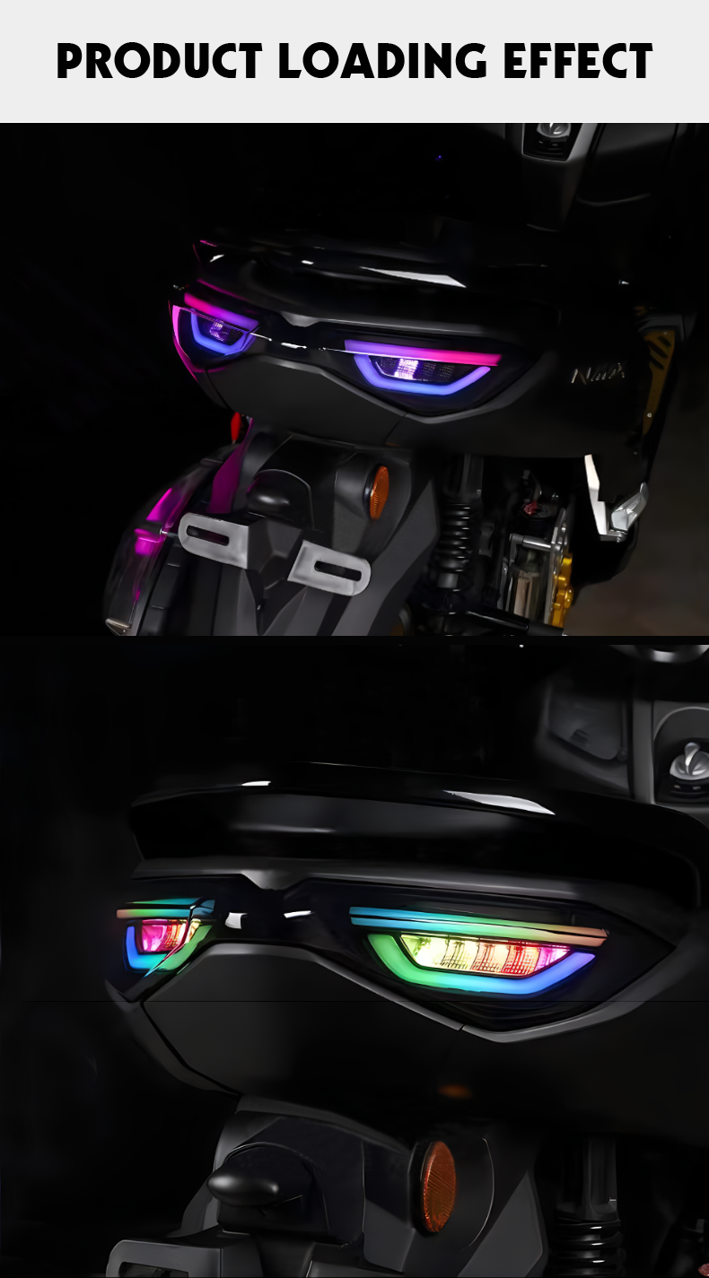 RGB Flashing Tail Lights LED Motorcycle Lights For Yamaha Nmax155