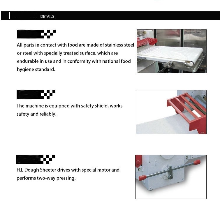Reversible Countertop Dough Sheeter Croissant Bread Making Machine 2430x875x650mm Food Processing Equipments